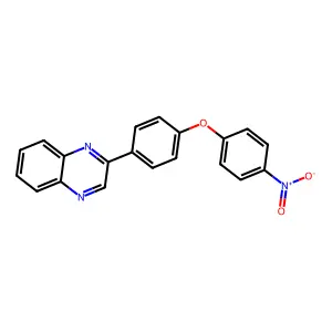 2-[4-(4-Nitrophenoxy)phenyl]quinoxaline structure
