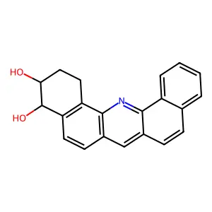 (3R,4R)-rel-1,2,3,4-Tetrahydrodibenz(c,h)acridine-3,4-diol structure