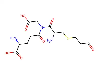 S-(2-aldehydoethyl)glutathione structure