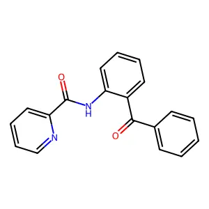 N-(2-benzoylphenyl)pyridine-2-carboxamide structure
