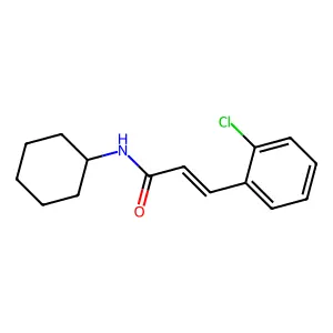 (2E)-3-(2-氯苯基)-N-环己基丙烯酰胺 structure