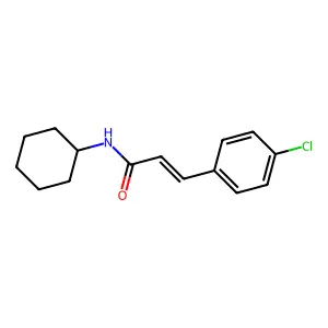(2E)-3-(4-氯苯基)-N-环己基丙烯酰胺 structure