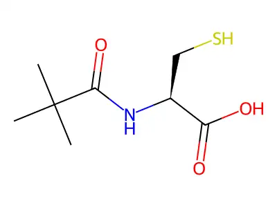 N-Isobutyrylcysteine structure