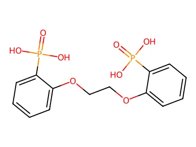 2-[2-(2-Phosphonophenoxy)ethoxy]phenylphosphonic acid structure