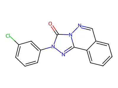 1,2,4-Triazolo(3,4-a)phthalazin-3(2H)-one, 2-(3-chlorophenyl)- structure