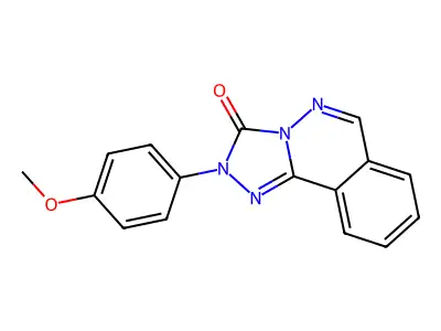 1,2,4-Triazolo(3,4-a)phthalazin-3(2H)-one, 2-(4-methoxyphenyl)- structure