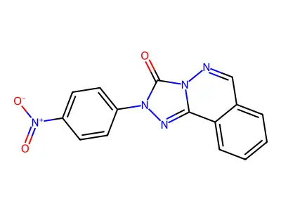 1,2,4-Triazolo(3,4-a)phthalazin-3(2H)-one, 2-(4-nitrophenyl)- structure