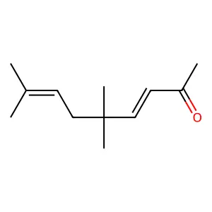 (3E)-5,5,8-trimethylnona-3,7-dien-2-one structure