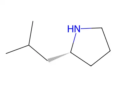 2-(2-Methylpropyl)pyrrolidine structure