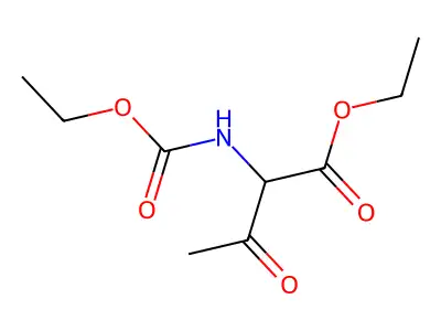 Ethyl 2-(ethoxycarbonylamino)-3-oxobutanoate structure
