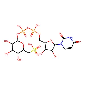 UDP-6-sulfoquinovose structure