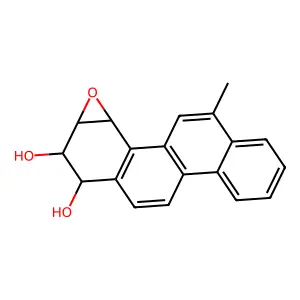 (+-)-6-Methylchrysene-anti-1,2-diol-3,4-epoxide structure