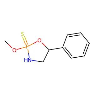 1,3,2-Oxazaphospholidine, 2-methoxy-5-phenyl-, 2-sulfide structure