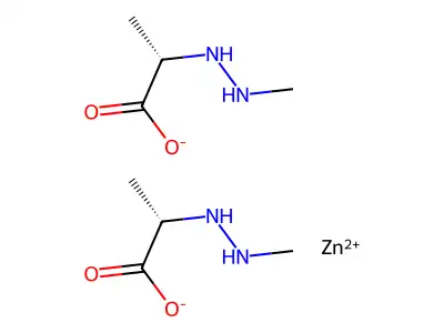 methylaminoalanine-zinc(II) structure