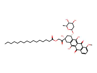 14-O-Palmitoylhydroxyrubicin structure