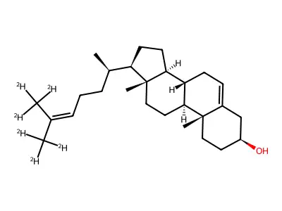 Cholesta-5,24-dien-3beta-ol structure