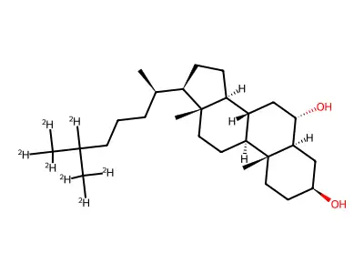 6alpha-Hydroxy-5alpha-cholestane-d7 structure