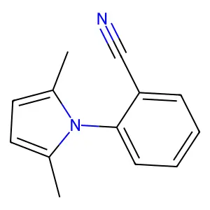 2-(2,5-dimethyl-1H-pyrrol-1-yl)benzenecarbonitrile structure