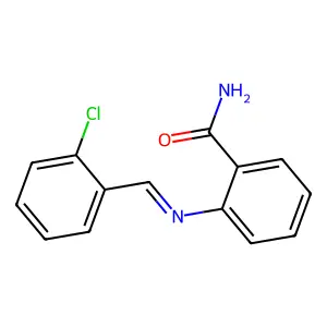2-[(2-Chlorobenzylidene)amino]benzamide structure