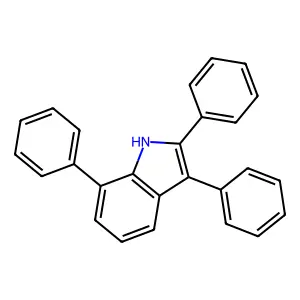2,3,7-Triphenyl-1H-indole structure