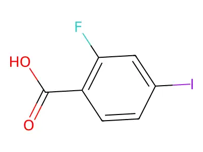 2-Fluoro-4-iodobenzoic acid structure