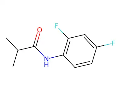 N-(2,4-difluorophenyl)-2-methylpropanamide structure
