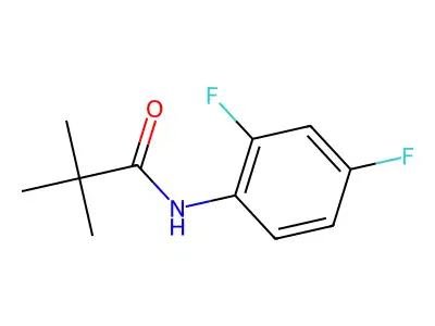 N-(2,4-difluorophenyl)-2,2-dimethylpropanamide structure