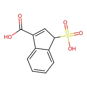 1H-Indene-3-carboxylic acid, 1-sulfo- structure