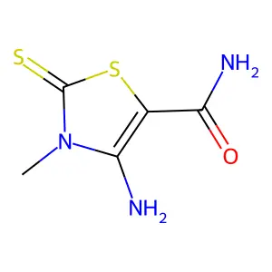 4-Amino-3-methyl-2-thioxo-2,3-dihydro-1,3-thiazole-5-carboxamide structure