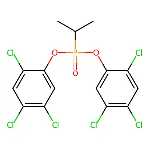Phosphonic acid, (1-methylethyl)-, bis(2,4,5-trichlorophenyl) ester structure