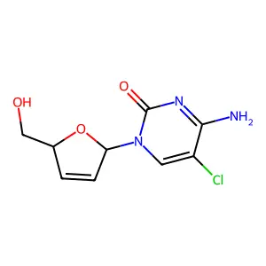 2',3'-Didehydro-2',3'-dideoxy-5-chlorocytidine structure