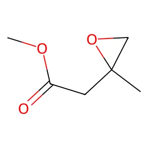 Methyl 2-(2-methyloxiran-2-yl)acetate structure