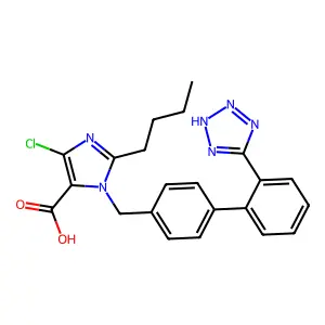 洛沙坦羧酸 structure