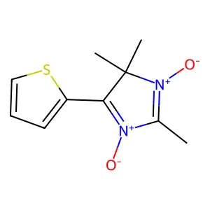 2,4,4-trimethyl-5-(thiophen-2-yl)-4H-imidazole 1,3-dioxide structure