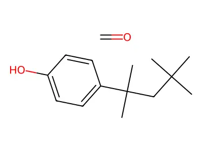 甲醛;4-(2,4,4-三甲基戊-2-基)苯酚 structure