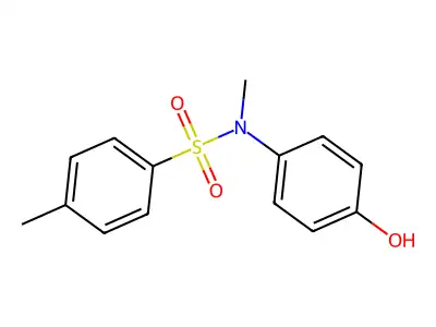 N-(4-Hydroxyphenyl)-N,4-dimethylbenzene-1-sulfonamide structure