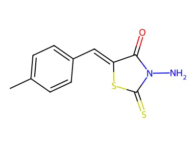 4-Thiazolidinone, 3-amino-5-[(4-methylphenyl)methylene]-2-thioxo- structure