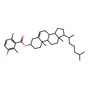 胆固醇2,6-二甲基-3-碘苯甲酸酯 structure