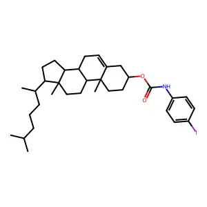N-(4-碘苯基)胆甾醇3-氨基甲酸酯 structure