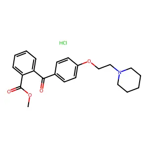 Pitofenone hydrochloride structure