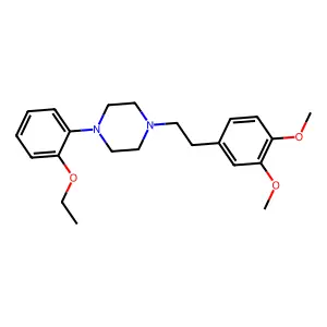 Piperazine, 1-(3,4-dimethoxyphenethyl)-4-(o-ethoxyphenyl)- structure