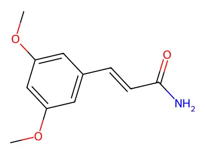 3,5-二甲氧基肉桂酰胺 structure