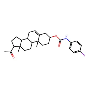 N-(4-碘苯基)孕烯醇酮3-氨基甲酸酯 structure