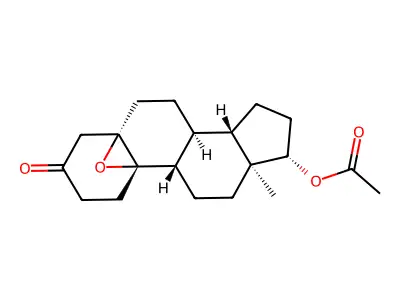 3-Oxo-5,10-epoxyestran-17-yl acetate structure