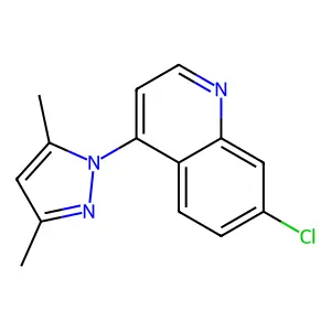 7-Chloro-4-(3,5-dimethyl-1H-pyrazol-1-yl)quinoline structure
