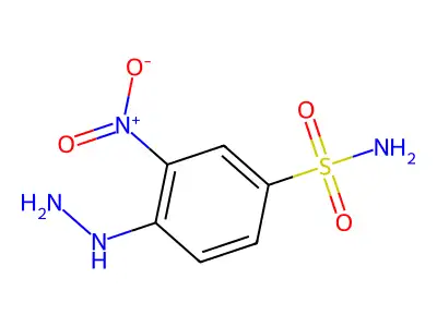 4-Hydrazinyl-3-nitrobenzene-1-sulfonamide structure