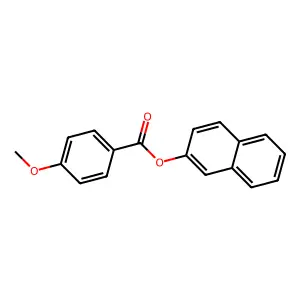 2-Naphthyl 4-methoxybenzoate structure