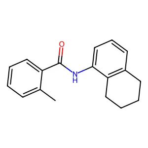 2-methyl-N-(5,6,7,8-tetrahydronaphthalen-1-yl)benzamide structure