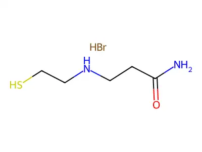 Propanamide, 3-((2-mercaptoethyl)amino)-, monohydrobromide structure
