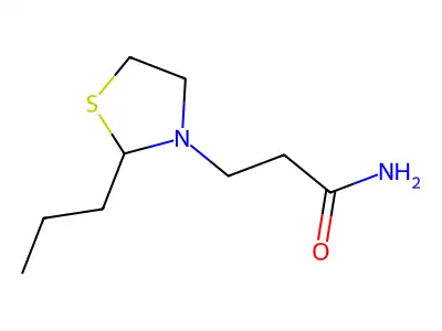 3-Thiazolidinepropanamide, 2-propyl- structure